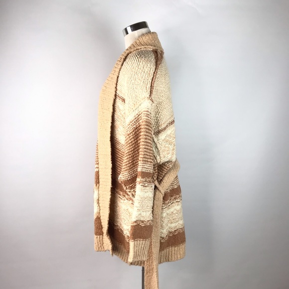 New Free People Cozy Cabin Belted Cardigan Sweater - Picture 3 of 5
